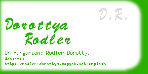 dorottya rodler business card